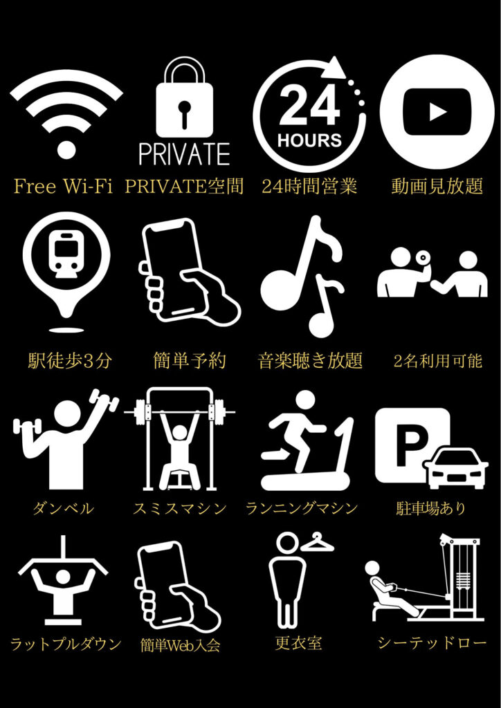 ハイドジム雑餉隈の16個の特徴